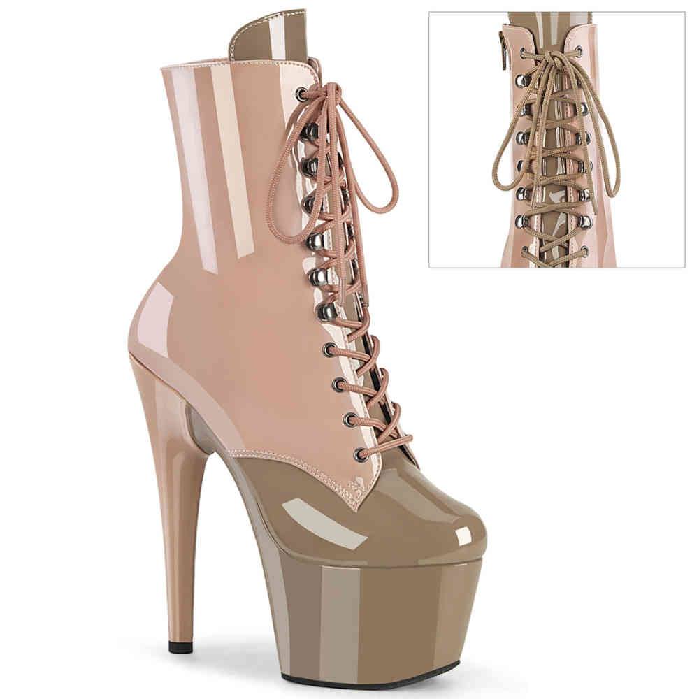 Pleaser - ADORE1020DC Bottes de plateforme, Pole dance chaussures - Crème Product image